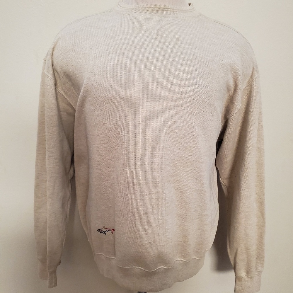 Greg Norman Shark Crew Neck Sweater Size Large
